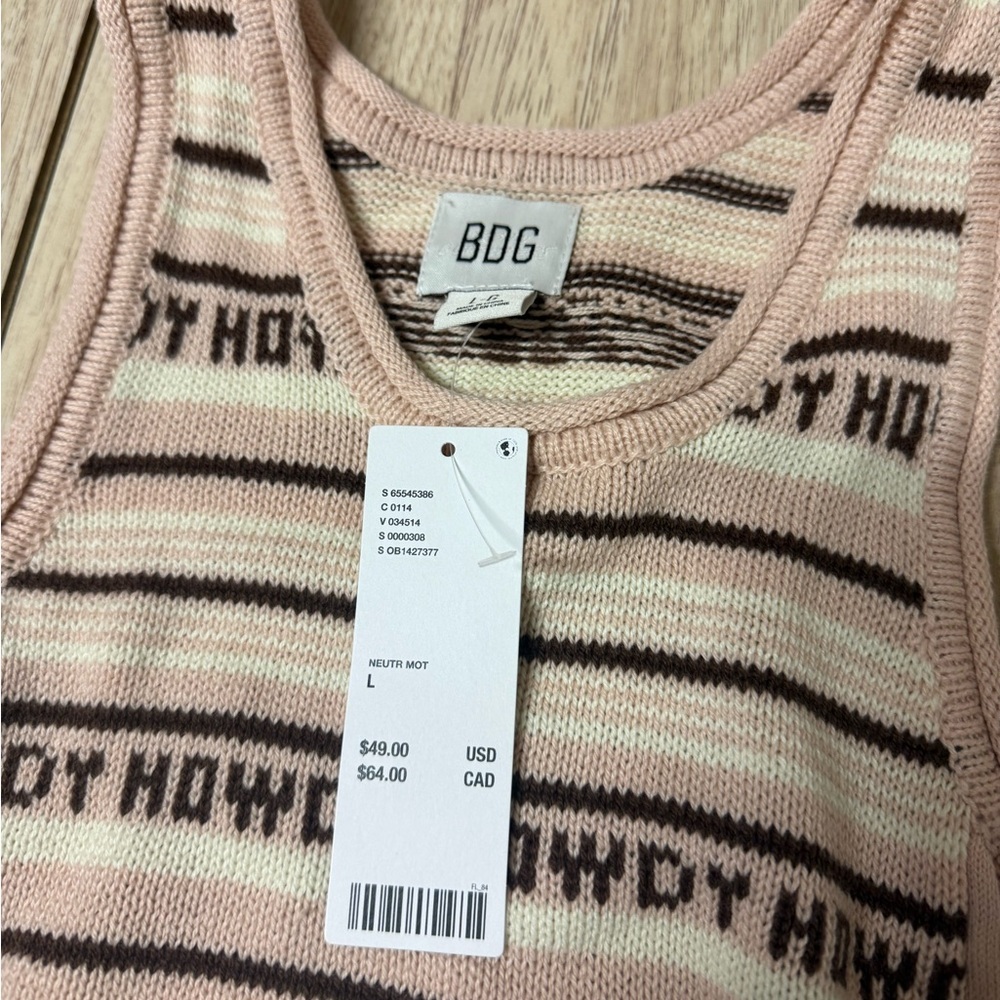 NWT Urban Outfitters Howdy Crocheted Tank - Picture 3 of 6